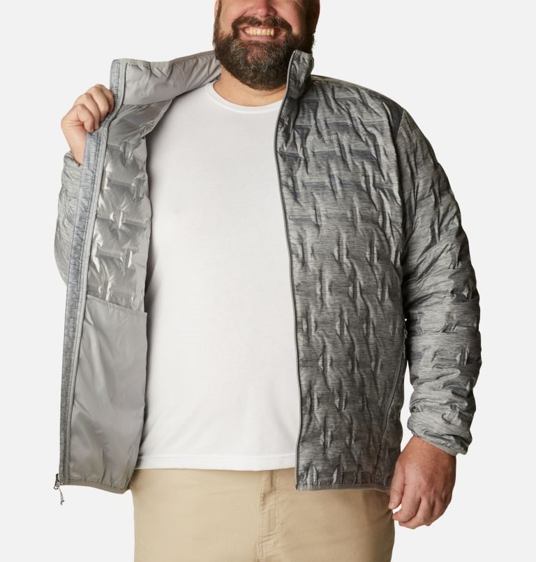 Jachete Din Puf Columbia Delta Ridge Barbati Gri | Plus Size UCMS0ZAQ9